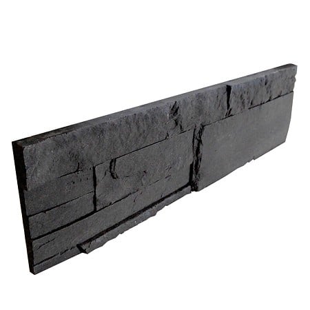 Piatra decorativa interior/exterior, Neo Deep Grey, gri, 37 x 10 cm