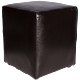 Taburet Cube, tapiterie piele ecologica, wenge IP 21835, 45x37x37 cm