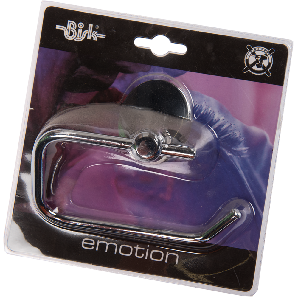 Suport hartie igienica fara aparatoare Bisk Emotion, metal, 11,5 x 5 x 14 cm