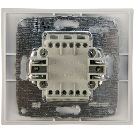 Intrerupator simplu cu LED Larissa, IP20, alb
