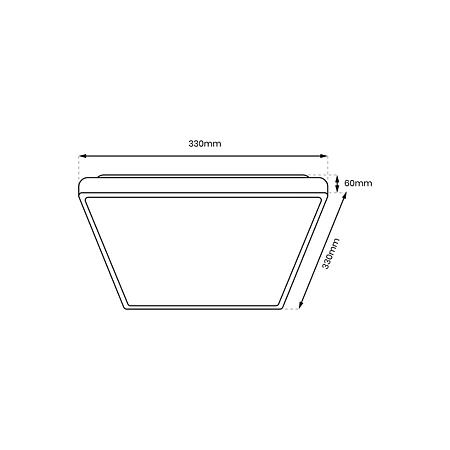 Plafoniera led Dabar, 17 W, metal/plastic, alb/auriu Plafoniera led Dabar, 17 W, metal/plastic, alb/auriu