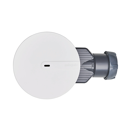 Capac tip DOM pentru sifon Wirquin SLIMPlus, din ABS, alb mat, Ø118 mm