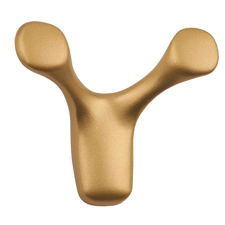 Cuier metalic Horns 561 Teko, aluminiu, auriu mat, 60 x 77 mm