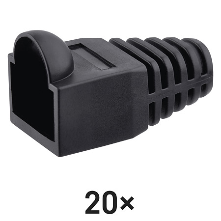 Manson de protectie pentru mufa RJ45, negru, 20 × 90 × 130 mm Manson de protectie pentru mufa RJ45, negru, 20 × 90 × 130 mm