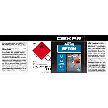 Email Oskar Direct pe beton, rosu, interior/exterior, 2,5 L