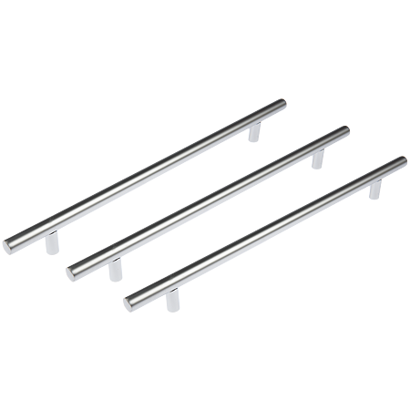 Maner cilindric otel D12 mm, 256 mm, crom mat