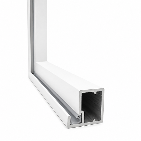 Profil rama mobilier Scilm, aluminiu, alb, 3.9 m