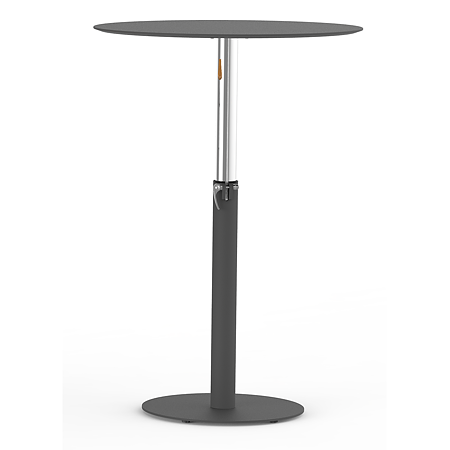 Picior de masă, cu postament Ø 460 mm, metal, negru, Ø 60-70 mm, H 500-750 mm