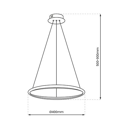 Lustra led ROTONDA , 27 W, metal/plastic, crom