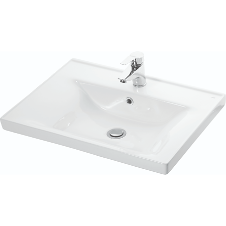Baza cu lavoar Badenmob Seria 720, MDF- PAL, alb, 70 x 46 x 83 cm
