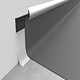 Profil de scafa pentru cada cu margine flexibila, Set Prod, PVC, negru, 2,5 m