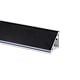 Profil inaltator blat, plastic cu folie PVC, negru, 4 m