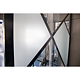 Paravan de dus Sanotechnik Sanoflex Industrial TM90B, sticla decor, EasyClean, profile aluminiu, negru mat, 88-90 x 200 cm