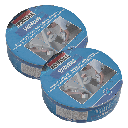Banda hidroizolanta bituminoasa, 5 cm x 10 m, Soudal, aluminiu Banda hidroizolanta bituminoasa, 5 cm x 10 m, Soudal, aluminiu