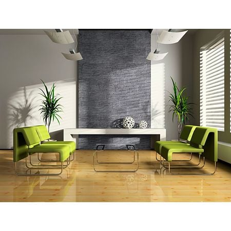 Piatra decorativa Modulo Coral Grey interior, gri inchis, 39 x 14 cm