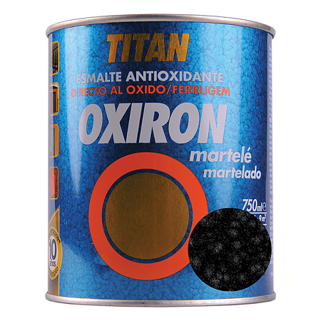 Email metal Titan Oxiron, lovitura de ciocan, negru, interior/exterior/, 0,75 l 