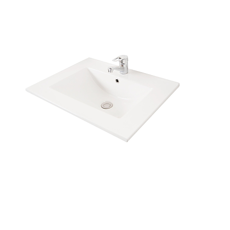 Mobilier baie Badenmob Seria 067, baza cu lavoar, MDF/PAL, alb, 60 x 46 x 81 cm