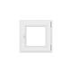 Fereastra PVC, 4 camere, deschidere simpla, dreapta, alb, 50 x 50 cm