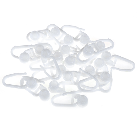Set accesorii pentru sina perdea si draperie, plastic, alb
