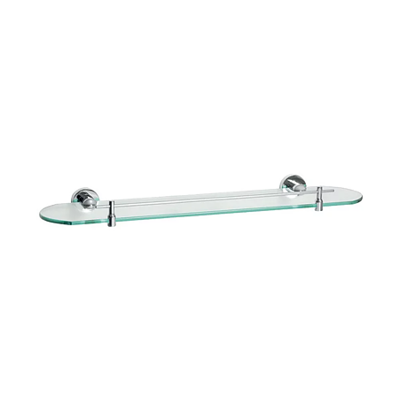Etajera Ferro Mephisto, sticla, suport metallic, 52.5 cm