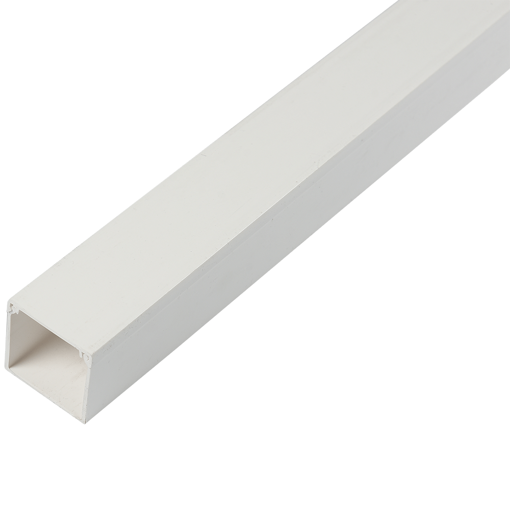 Canal pentru cablu Dietzel, 40 x 40 mm, 2 m, alb, PVC ignifugat alb