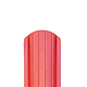 Sipca metalica gard, rosu, mat structurat, RAL 3011, 0.45 mm, 1750 x 101 mm, 10 bucati