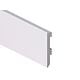 Plinta pardoseala Rubin 80, polimer dur, rezistenta la apa, alb, 2200 x 80 x 12 mm