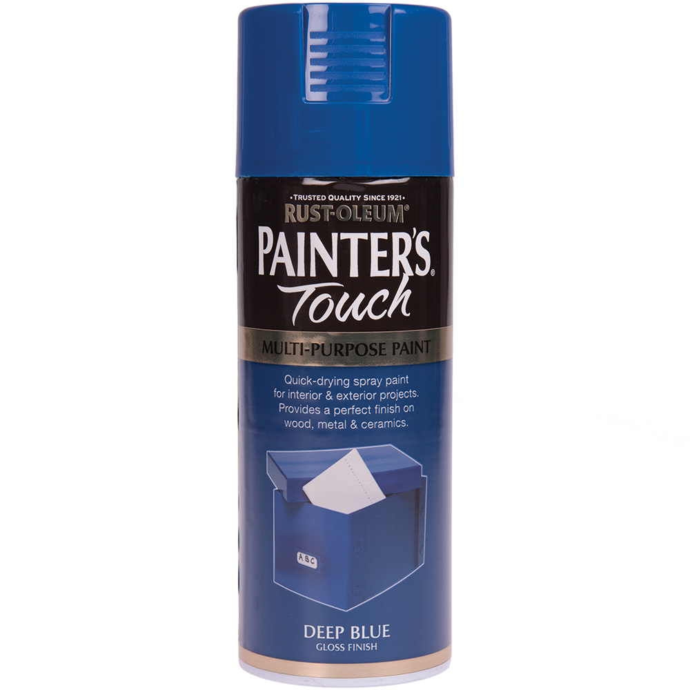 Vopsea spray decorativa Rust-Oleum Painter`s Touchs, albastru inchis, lucios, interior/exterior, 400 ml 400