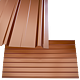 Tabla cutata, cuta H=12mm, culoare: maro RAL 8017, dimensiune: 0,91x 1,5 m, grosime 0,25 mm