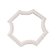Bagheta decorativa sfert de cerc I40, polistiren, alb, 4 buc/set