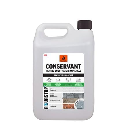 Impermeabilizant pentru suprafete minerale Dragon, transparent, 5 l