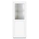 Usa PVC secundara, alb, 78 x 200 cm, stanga, 4 camere, geam 1/2