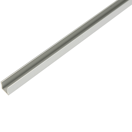 Profil aluminiu eloxat tip U, 8 x 10.1 x 1.3 mm, L 1 m