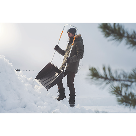 Impingator zapada tip sanie Fiskars SnowXpert 143021, otel, 4,05 kg, 1495 x 720 x 275 mm