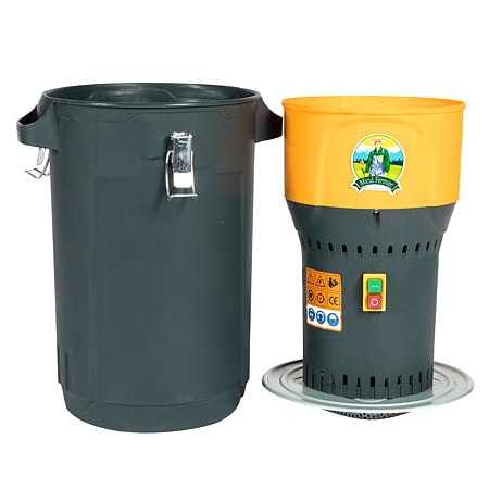 Moara electrica cu galeata plastic Micul Fermier, 1000 W, capacitate de lucru 60 - 80 kg/h