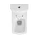 Set compact WC Cersanit Soft, ceramica, alb, 5 l, 65 x 78.5 x 36.5 cm