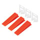 Set clips si pene sistem de nivelare placi ceramice, plastic, rosu/alb, 200/100 buc