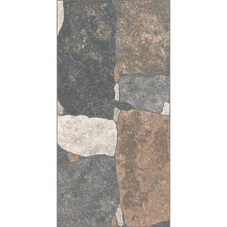 Gresie portelanata exterior Kai Roccia Mix, multicolor, aspect de piatra, finisaj mat, 60 x 30 cm