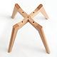 Scaun bucatarie tapitat gri Depozitul de scaune Celia, piele ecologica, cadru lemn, max. 110 kg, 48.5 x 50 x 82.5 cm
