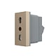 Modul priza simpla standard italian Livolo VL-FCTL16A-1AP, policarbonat, auriu