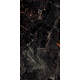 Gresie interior/exterior portelanata glazurata Fossil Agate, negru, lucios, 9 mm, 80 x 160 cm