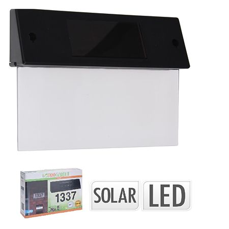Aplica solara cu numere ProGarden, 5 x LED unicolor, 16.5 cm