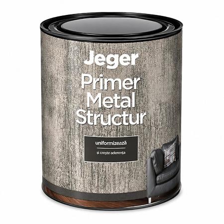 Amorsa efect decorativ Jeger Metal Structur, negru, 1 kg