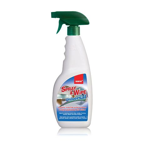 Detergent universal pentru suprefete Sano Spray & Wipe, 750 ml