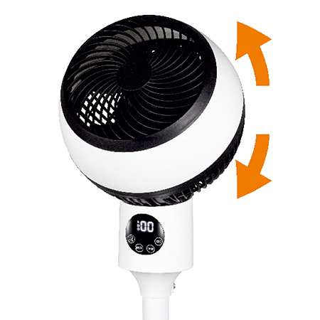 Ventilator cu telecomanda Home, 50W, 3 trepte, alb, 32 x 88 cm