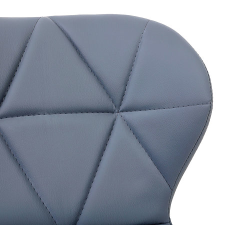 Scaun bucatarie / living Eliza, tapitat, piele ecologica, cadru de lemn, gri, max. 110 Kg., 73 x 47 cm