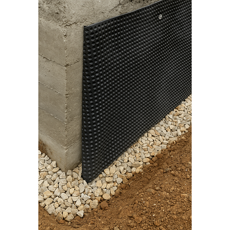 Membrana cu crampoane protectie fundatie, Drain 400 g/mp , 1,50 x 20 m