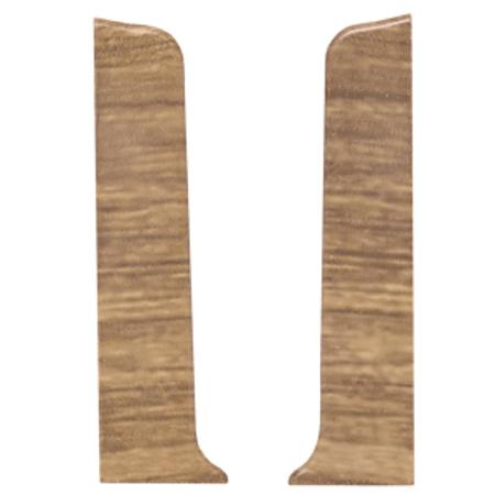 Set terminatie plinta parchet stanga/dreapta Korner Siena 80, stejar Belfort 818, PVC, 2 bucati/set