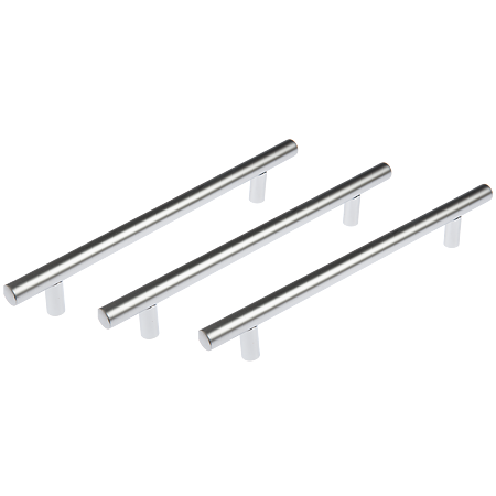 Maner cilindric otel D12 mm, 160 mm, mat-crom