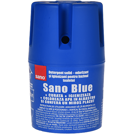 Detergent solid pentru toaleta, Sano, blue, 150 g